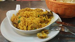 en een tapa Paella, ik kan er weer een tijdje tegen