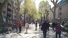 op weg naar de bus voor bezoek Alhambra