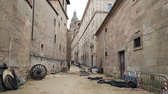 er wordt een Amerikaanse serie opgenomen in de stad