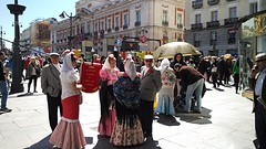 mensen in typische Madrileense klederdracht
