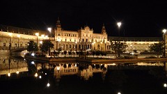 Plaza de España 's avonds