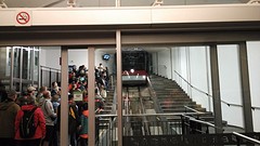 wachten op de kabeltrein