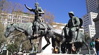 en natuurlijk Don Quijote en Sancho Panza aan de Plaza de España