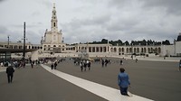 Fatima, het grote plein met de kerk uit de jaren '50