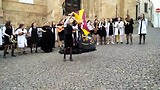 studenten tuna voor de kathedraal, Coimbra
