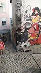 veel graffiti in de stad