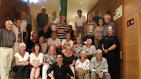 de hele groep wil op de foto