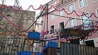 Alfama wordt versierd voor de feesten van Antonius (12 - 13 juni)
