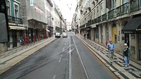 de rechte straten in de Baixa