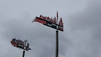 voormalige vlaggen van hun vissersboten
