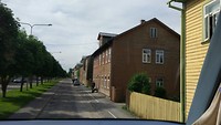 de karlovawijk in Tartu met vrijwel alleen maar houten huizen