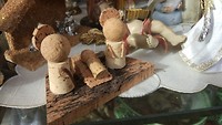 kerststalletje van kurk