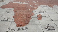 wereldkaart met de ontdekkingen