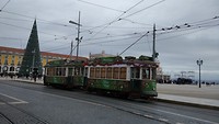 praca do comercio in kerstsfeer