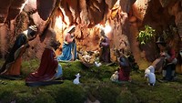 kerststal van de basiliek