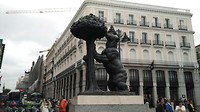 madrid, de beer op de Puerta del Sol