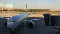 KLM vlucht in een Transavia toestel