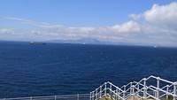 helder uitzicht op Afrika vanaf Gibraltar