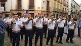 diverse muziekgroepen lopen mee
