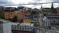 uitzicht over de stad vanaf de 12e etage