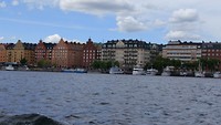 de wijk Sodermalm vanaf het water