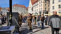 Tallinn dag. Muziek op het plein