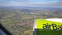 een groot deel van de vlucht is het helder weer