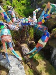 schoolkinderen hebben dit gemaakt van plastic afval uit zee