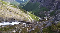 Trollstigen van bovenaf gezien