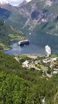 zicht op Geiranger