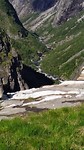 uitzicht op het ravijn bij Vorringfossen