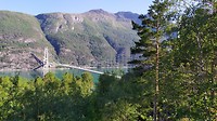 de Hardanger brug bij Eidfjord