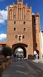 Stadspoort Olsztyn, de hoofdstad van Mazurie