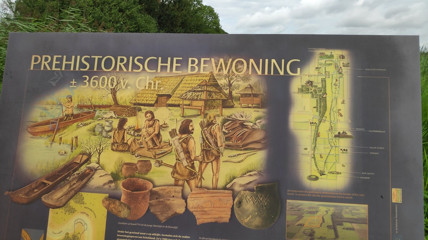 in de prehistorie al bewoond