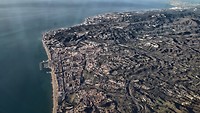 we vliegen boven Fuengirola