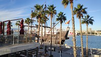 Zicht op Malaga vanaf muelle 1