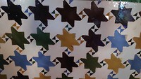 Escher was onder de indruk van al het mozaïek