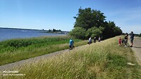 Fietsroute langs het meer
