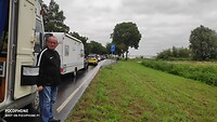 wachten op de ferry Wischshafen - Glückstadt