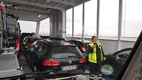 we kunnen als laatste auto mee