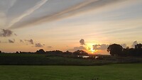 zonsondergang boven de Dokkumer Ee