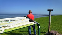 uitkijken over het wad