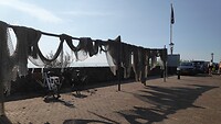 netten hangen te drogen