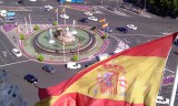 zicht op Plaza Cibeles vanaf Palacio de comunicaciones