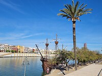 Sevilla replica ontdekkingsreiziger
