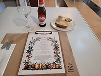 Menu del dia met een Amstel