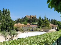 Kasteel vlak bij de Rhône