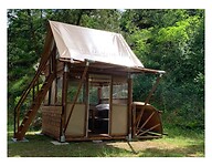 Hutje op de camping, boven slapen