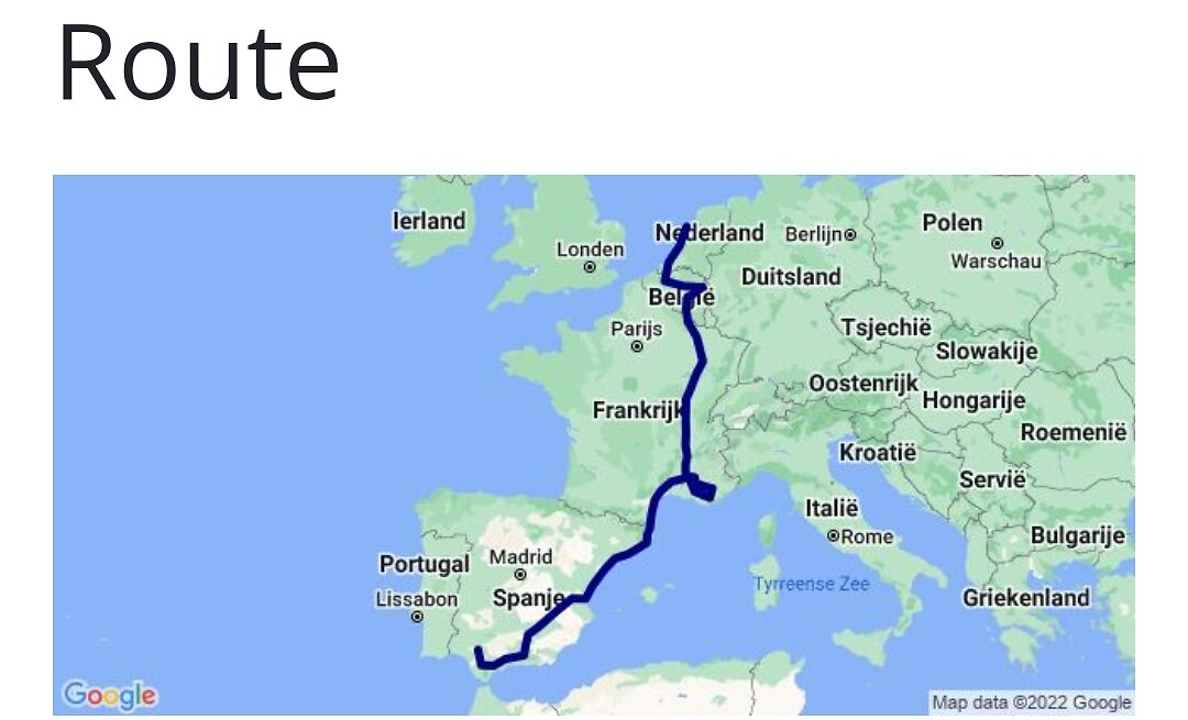 De route