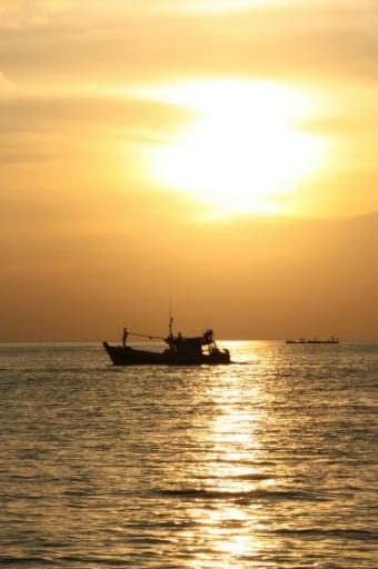 Sunset in Cambodia